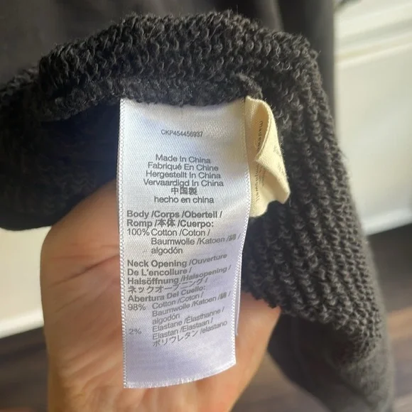 New Madewell MWL Airyterry Sweatshirt Tee Dress - Picture 8 of 10